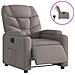 Poltrona Elettrica Reclinabile Tortora in Tessuto - Foto miniatura 1