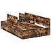 Struttura Letto con Contenitore in Rovere Affumicato 120x200 cm - Foto miniatura 1