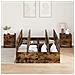 Struttura Letto con Contenitore in Rovere Affumicato 120x200 cm - Foto miniatura 4