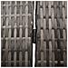 Divisore per Stanze 3 Pannelli Pieghevoli Grigio 147x180 cm Poly Rattan - Foto miniatura 7