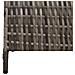 Divisore per Stanze 3 Pannelli Pieghevoli Grigio 147x180 cm Poly Rattan - Foto miniatura 8