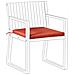 Cuscino Per Sedia Sassari Premium 46 X 46 Cm Rosso - Foto miniatura 4