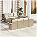 Set Divano da Giardino 8 pcs Beige e Crema 55 x 55 x 37 cm - Foto miniatura 2