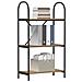 Libreria rovere artigianale 60 x 30 x 109 cm Legno multistrato - Foto miniatura 3