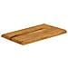 Piano Tavolo 60x40x2,5 cm Bordi Vivi in Legno Massello di Mango - Foto miniatura 2