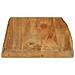Piano Tavolo 60x40x2,5 cm Bordi Vivi in Legno Massello di Mango - Foto miniatura 4