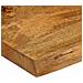 Piano Tavolo 60x40x2,5 cm Bordi Vivi in Legno Massello di Mango - Foto miniatura 6