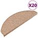 Tappetini Autoadesivi per Scale 20 pz Beige 65x22,5x3,5 cm - Foto miniatura 1