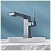 Rubinetto per lavabo da bagno, Blackswan, tipo M344, modello grigio antracite, con display digitale, dimensioni 20,3 cm - Foto miniatura 2