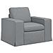 Divano 2 pcs Grigio chiaro 182 x 80 x 82 cm Tessuto - Foto miniatura 4