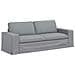 Divano 2 pcs Grigio chiaro 182 x 80 x 82 cm Tessuto - Foto miniatura 5