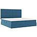 Letto con contenitore e materasso Blu Scuro 200 x 200 cm - Foto miniatura 5