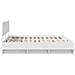 Struttura del letto Bianco 200 x 200 cm Legno multistrato - Foto miniatura 8