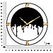 Orologio Da Parete Splash In Ferro Nero E Oro Effetto Colata - Foto miniatura 6