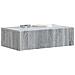 Tavolino da Parete Laterale Grigio Sonoma 59 x 34,5 x 17 cm - Foto miniatura 2