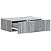 Tavolino da Parete Laterale Grigio Sonoma 59 x 34,5 x 17 cm - Foto miniatura 3