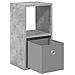 Comodino Grigio cemento 25,5 x 22 x 49,5 cm Legno multistrato - Foto miniatura 5