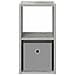 Comodino Grigio cemento 25,5 x 22 x 49,5 cm Legno multistrato - Foto miniatura 6
