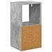 Comodino Grigio cemento 25,5 x 22 x 49,5 cm Legno multistrato - Foto miniatura 8