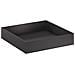 Vaso da giardino Nero 80 x 80 x 20 cm Acciaio laminato a freddo - Foto miniatura 1