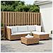 5 pz Set Lounge in Rattan con Cuscini GENDT Rattan naturale - Foto miniatura 2