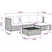 5 pz Set Lounge in Rattan con Cuscini GENDT Rattan naturale - Foto miniatura 5