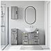 Set di armadietti da bagno in 3 pezzi HOORN Sonoma grigio - Foto miniatura 10