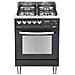 Cucina Elettrica PNM66GVT / C Fuochi a Gas Forno Gas Ventilato Dimensione 60 x 60 cm Colore Nero Opaco - Foto miniatura 4