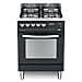 Cucina Elettrica PNM66GVT / C Fuochi a Gas Forno Gas Ventilato Dimensione 60 x 60 cm Colore Nero Opaco - Foto miniatura 6