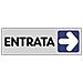 Cartello Adesivo Entrata 15x5 Cm - Foto miniatura 1