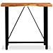 Tavolino da Bar in Legno Massello di Acacia 120x60x107 cm - Foto miniatura 9