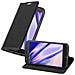 Custodia Compatibile Con Motorola Moto X2 In Nero Di Notte - Coperchio Protettiva Con Chiusura Magnetica, Funzione Stand E Tasca Per Le Carte - Foto miniatura 1