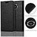 Custodia Compatibile Con Motorola Moto X2 In Nero Di Notte - Coperchio Protettiva Con Chiusura Magnetica, Funzione Stand E Tasca Per Le Carte - Foto miniatura 4