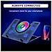 Nova Base Di Raffreddamento Rgb Per Pc Portatili Da 11"" A 19"" + Supporto Di Raffreddamento Per Laptop Da Gaming + Usb + Stabile E Silenzioso + Compatibile Con Mac E Ps4 - Foto miniatura 2
