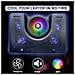 Nova Base Di Raffreddamento Rgb Per Pc Portatili Da 11"" A 19"" + Supporto Di Raffreddamento Per Laptop Da Gaming + Usb + Stabile E Silenzioso + Compatibile Con Mac E Ps4 - Foto miniatura 6