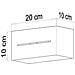 Luce Led, Bianco, 20 X 10 X 10 - Foto miniatura 7