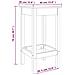 Sgabelli da Bar 2 pz Bianchi 40x40x78 cm Legno Massello di Pino - Foto miniatura 2
