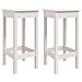 Sgabelli da Bar 2 pz Bianchi 40x40x78 cm Legno Massello di Pino - Foto miniatura 1