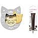 Kit Biscotti A Rilievo Gatto + Penna Al Cioccolato Marrone - Foto miniatura 1