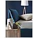 Letto Piazza E Mezza Agata, Letto Contenitore Con Rivestimento In Tessuto, 100% Made In Italy, Apertura Frontale, Con Materasso Cm 120x200 Incluso, Blu - Foto miniatura 3