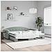 Divano Letto Con Letto Estraibile Grigio Chiaro 90x200 Velluto - Foto miniatura 1