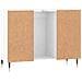 Armadietto Bagno Bianco Lucido 80x33x60cm In Legno Multistrato - Foto miniatura 6