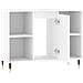 Armadietto Bagno Bianco Lucido 80x33x60cm In Legno Multistrato - Foto miniatura 8