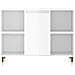 Armadietto Bagno Bianco Lucido 80x33x60cm In Legno Multistrato - Foto miniatura 9
