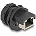 Accoppiatore RJ45 Cat. 6A con cappuccio di protezione per installazione integrata IP67 polvere e impermeabile - Foto miniatura 3