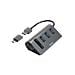 00200140 replicatore di porte e docking station per laptop USB 3.2 Gen 1 (3.1 Gen 1) Type-A Antracite, Nero - Foto miniatura 1