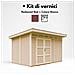 Casetta da giardino con pannelli in legno Lp Smartside 8,7 m² con pavimento e piastrelle bituminose - L161 x 294 x 239 cm - M904a - Rosso sequoia - Foto miniatura 2