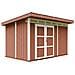 Casetta da giardino con pannelli in legno Lp Smartside 8,7 m² con pavimento e piastrelle bituminose - L161 x 294 x 239 cm - M904a - Rosso sequoia - Foto miniatura 1
