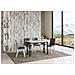 Tavolo Apribile 120/200x45/90 Cm Ghibli Double Telaio Antracite - Bianco Frassino - Foto miniatura 2