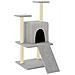Albero Per Gatti Con Tiragraffi In Sisal Grigio Chiaro 110 Cm - Foto miniatura 1